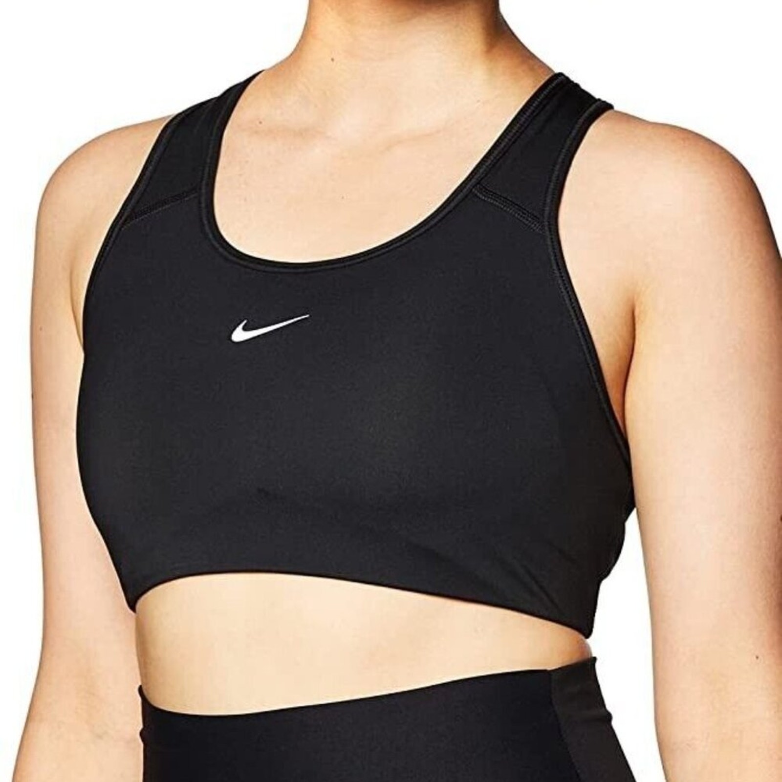 Nike Women's Medium Support 1-Piece Pad Sports Bra In Black Size Small